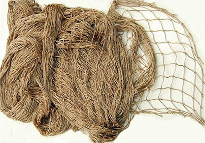 Knotted Netting - Camo Netting to Customize, Hunting Gear, Camouflage Netting Used by Outdoor Enthusiasts for Climbing, Hunting or Fishing - 4' X 5' with 1"x1" Holes, Brown