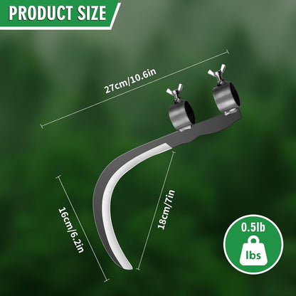 Steel Straw Sickle with Replaceable Wooden Handle Function, Manganese Steel Blade, Handheld Gardening Tools Multipurpose Gardening Weeding Grass Sickle and Farming Portable Safety Sickle