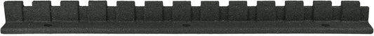 Playsafer L-Shaped Flexible Rubber Castle Edger for Lawns Landscaping and Playgrounds | Easy No Dig Installation (1 Pack, Dark Gray)