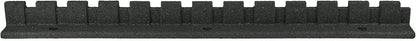 Playsafer L-Shaped Flexible Rubber Castle Edger for Lawns Landscaping and Playgrounds | Easy No Dig Installation (4 Pack, Dark Gray)