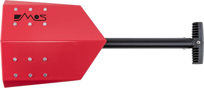 DMOS Delta Shovel - Collapsible Heavy-Duty Steel Folding Shovel for Camping, Overlanding, Survival, Military, Hunting, & Off-Road Use - Racing Red - Regular