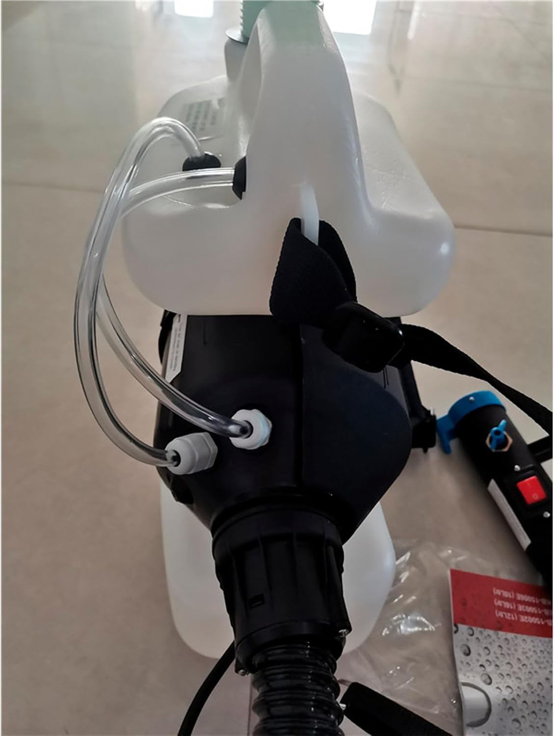 12L Electric ULV Cold Fogger Backpack with 3.17 Gallon Tank Commercial Sprayer Portable Fogger Sprayer Machine with 18" Extension for Large Area Coverage - Misting Machine