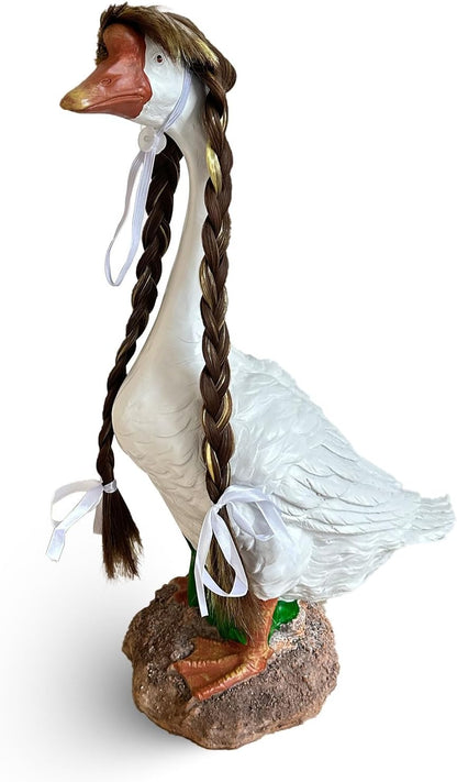 Porch Goose Wigs, Porch Goose Outfits Lawn Goose Statue Accessories for Outdoor Garden Patio Yard Goosey Decor （Style 16）