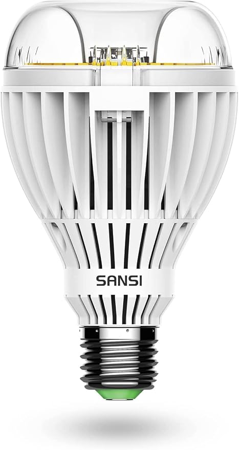 SANSI 350W Equivalent A21 LED Light Bulbs, 5500 Lumens 5000K Daylight Light Bulbs, Non-Dimmable E26 Bulb w/Ceramic Technology, 22.5 Years Lifetime, 36W Power Energy Saving LED Bulb for Home Workspace
