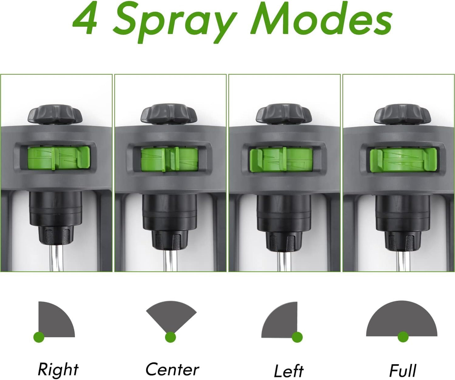 Lawn Sprinkler, 18-Hole Brass Nozzle Oscillating Sprinkler, Garden Tool for Lawns up to 3,600