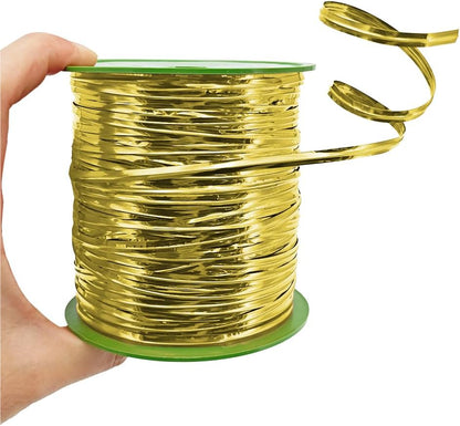 HAHIYO 350Yards/1050Feet/320M Gold Metal Twist Ties for Bread Candy Coffee Plant Garden Cellophane Treat Bags Gift Wrapping Plastic Halloween Party Cake and Craft Projects