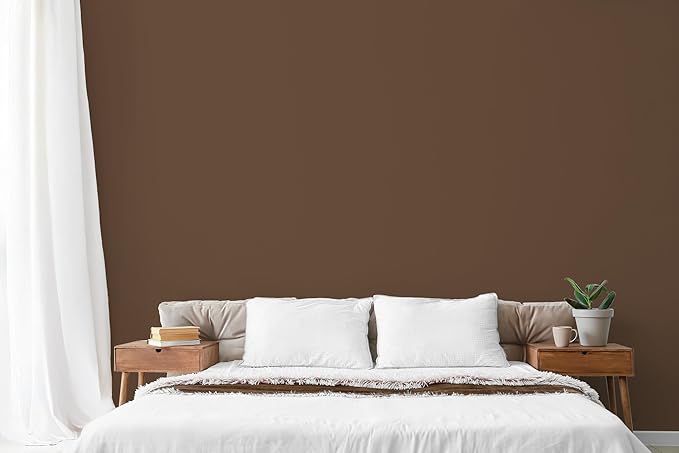 EVOLVE Paint & Primer: Environment-friendly, Low Sheen with One-coat Coverage for Interior & Exterior surfaces (Bark Brown, 5-Gallon)