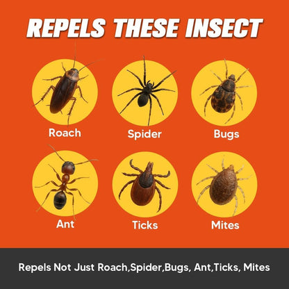 Pest Repellent, Indoor Spider Repellent, Natural Mosquito Repellent Outdoor, Bug Repellent Indoor Pet Safe, 3 Months Protection, Keep Pest Out of Home, Garden, Garage, RV, 8 Packs
