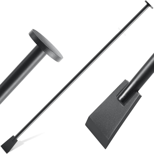69 Inch Tamping and Digging Bar Steel Bars Post Hole Digger Tamping Bar (Black)