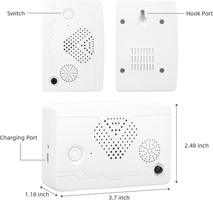 Ultrasonic Bat Devices for Attic: 4PCS Bat Removal Device for Garage, Indoor Outdoor Use - Humane and Effective Rechargeable Bat Deterrent Devices, White