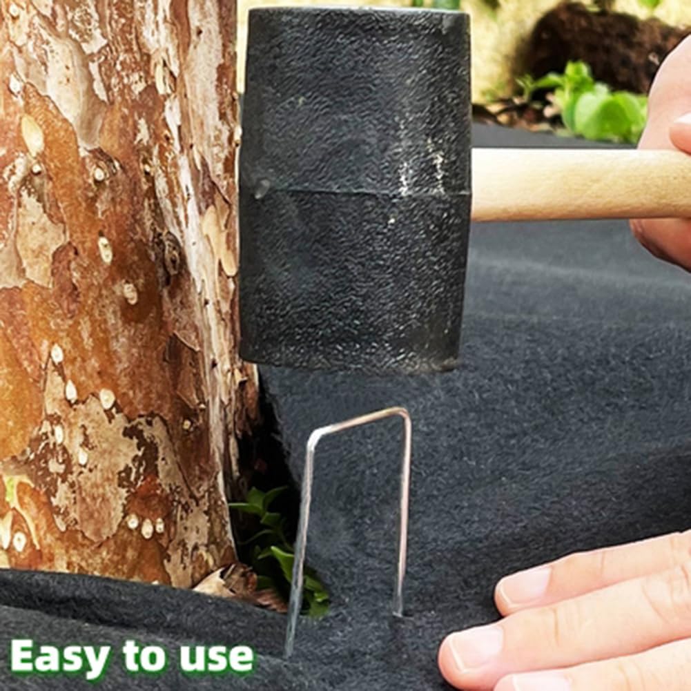 6 Inch 315 Pcs Hot-dip Galvanized U-Shaped Garden Stakes, Landscape Staples, Ground Stakes, for Decoration Weed Barrier Fabric, Irrigation Tubing, Holding Fence, Tarpaulin (300, 6 INCH)