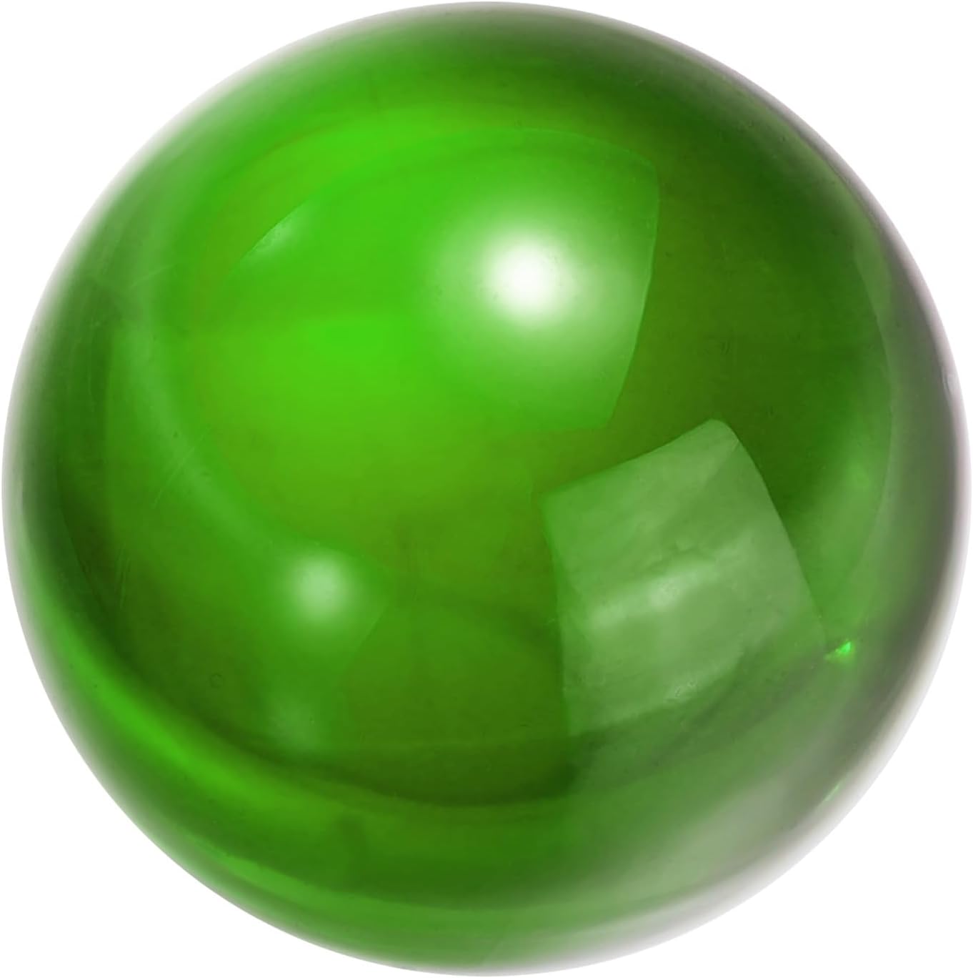 uxcell 25mm/1" Crystal Sphere Ball Glass Solid Decorative Sphere Crystal Ball Prop Ornament for Feng Shui Divination Fortune Telling Tabletop Fountain Decoration, Green