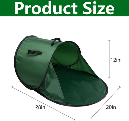 2 Pcs Foldable Pop Up Leaf Collector, Miniature Leaves Pickup and Loader Bag, Lawn Portable Leaf Bags for Cleaning Up Garden Weeds Branches Waste Trash