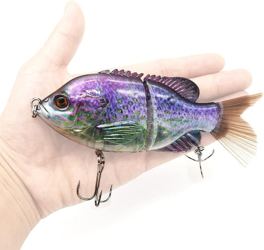 5.9in Multi Jointed Swimbait Fishing Lures Bait,2 Segment Big Giant Sinking Fishing Bass