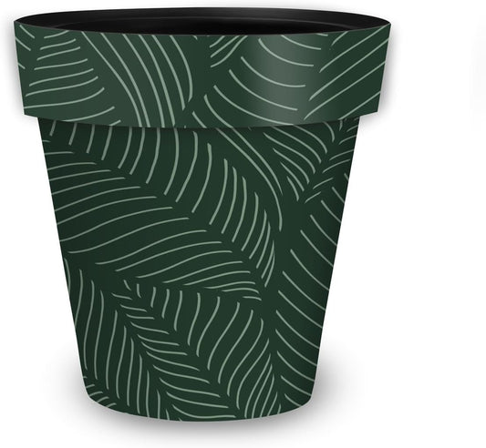 Briarwood Lane Tropical Leaves Medium Planter