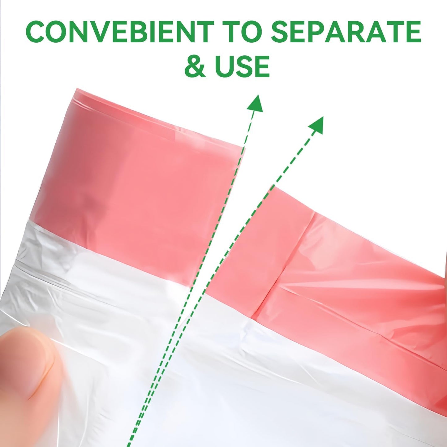 13 Gallon Trash Bags Drawstring, Pack of 28 Garbage Bags for Kitchen and Home Use, 63x70cm Size, 12g/pcs, Unscented, White