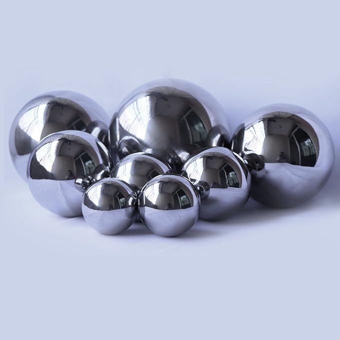 Durable Stainless Steel Gazing Balls Hollow Mirror Globe Floating Reflective Ball Polished Shiny Sphere for Home Garden Pond Outdoor Swimming Pool Decoration (12 Inch)