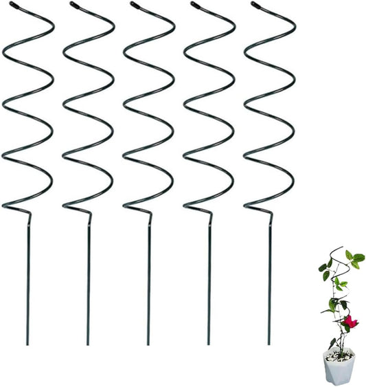 Tomato Twist Stake, Twisted Tomato Stakes Plant Supports, Tomato Cages Climbing Stake, Plant Support for Potted Plants Tomato Rose Vine, Plant Support Stakes for Potted Plants (5pcs)