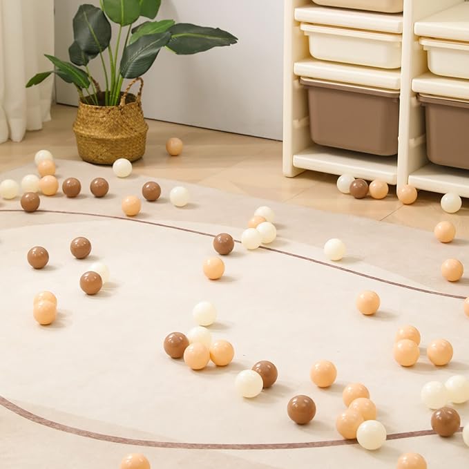 TRENDPLAY Plastic Balls for Ball Pits 2.2 Inch, Pack of 50 100 200 500 Hollow Balls, Perfect for