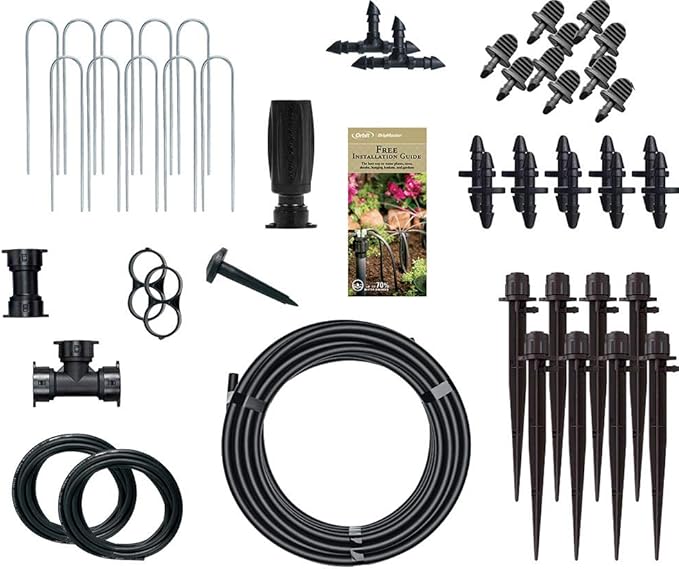 Orbit 10 Pack Drip Irrigation Watering Kit - Complete Micro Irrigation Bundle