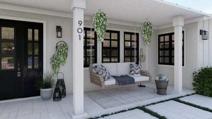 RECUTMS 4 Pack Artificial Plants Hanging Faux Eucalyptus Leaf Greenery Fake Plant for Wall House Room Patio Indoor Outdoor Home Shelf Office Decor (White)