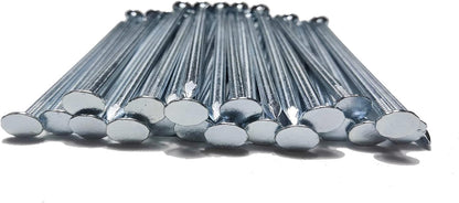 Metal Stakes, 8 Inch 9Pcs Galvanized Landscape Spikes,Garden Nails for Turf,Weed Barriers,Tent and More (9)
