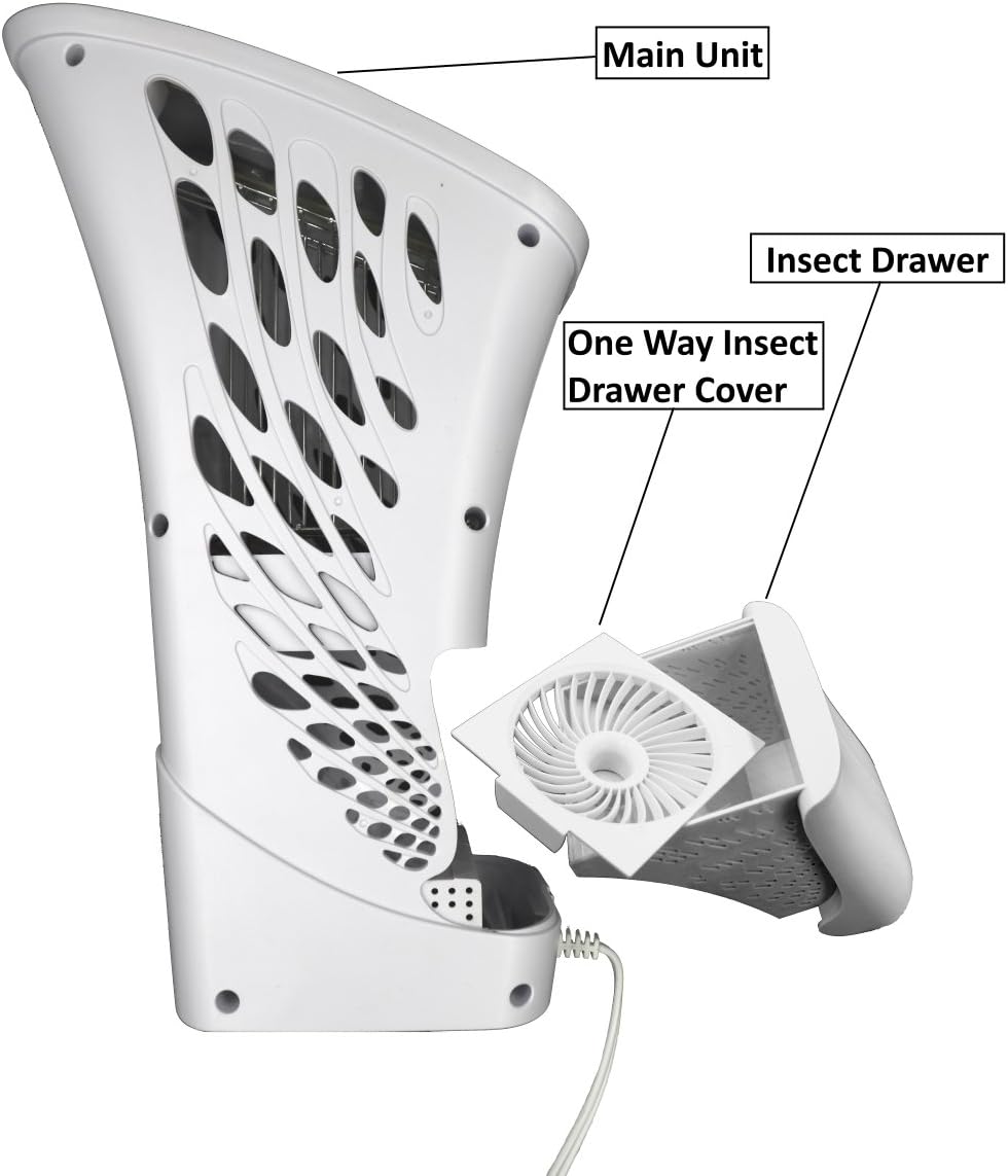 Cleanrth XVAC500 X-Vactor Insect Bug Zapper and Fly Vacuum Trap All-in-One