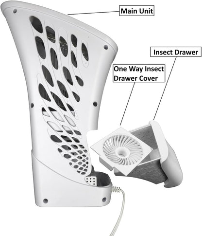 Cleanrth XVAC500 X-Vactor Insect Bug Zapper and Fly Vacuum Trap All-in-One