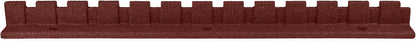 Playsafer L-Shaped Flexible Rubber Castle Edger for Lawns Landscaping and Playgrounds | Easy No Dig Installation (2 Pack, Red)
