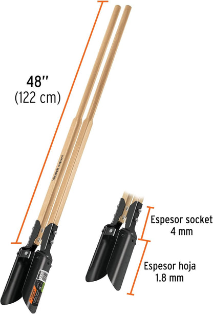 TRUPER CA-38 48" Square Handles Hercules Pattern Post Hole Digger