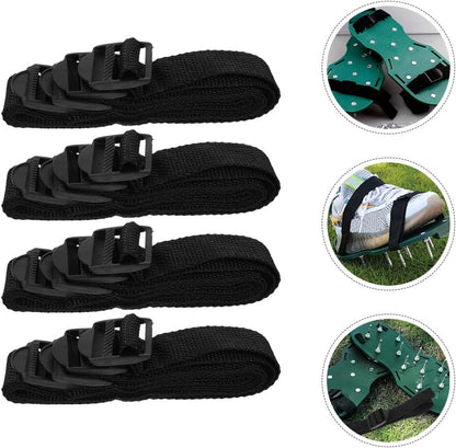 Lawn Aerator Shoes Straps 16Pcs Adjustable Nylon Shoelaces for Garden Grass Aerating Sandals Durable Lawn Care Tool for Patio and Outdoor Use