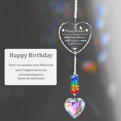 Girlfriend Birthday Gifts for Women, Crystal Suncatcher Mom Gifts for her Girl Friend Sister Nurse Doctor Teacher (Birthday Gift)