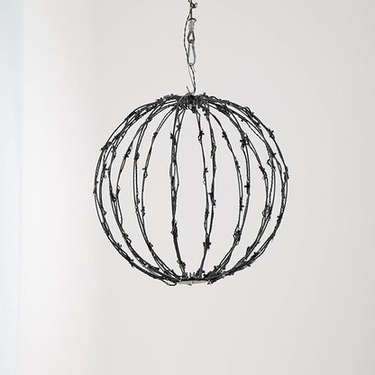 LED Light Balls Metal Hanging Tree Sphere Globe Light for Patio Holiday Festival Garden Decor (12 Inch 1 Pack)