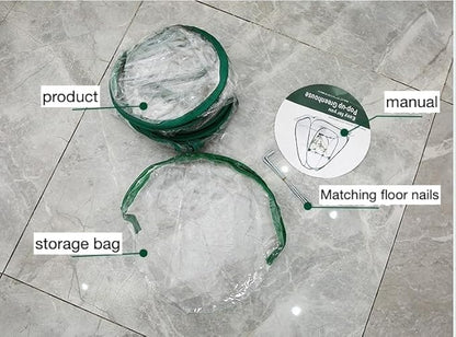 27.56" * 27.56" * 31.5" Greenhouses for Outdoors, Portable Greenhouse Kit with Side Windows, PE Cover, Backyard Garden Indoor Outside, Foldable, No Assembly Required