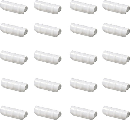 Farm Plastic Supply - Greenhouse Clamp 20 Pack - (3" Long x 3/4" Wide) - White ABS Clamps for Greenhouse, ABS Clips, Greenhouse Clamps for Farming, Gardening, Agriculture