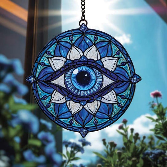 Mandala Acrylic Suncatcher Indoor Colorful Window Hanging Ornament Outdoor Sun Catcher Panel for