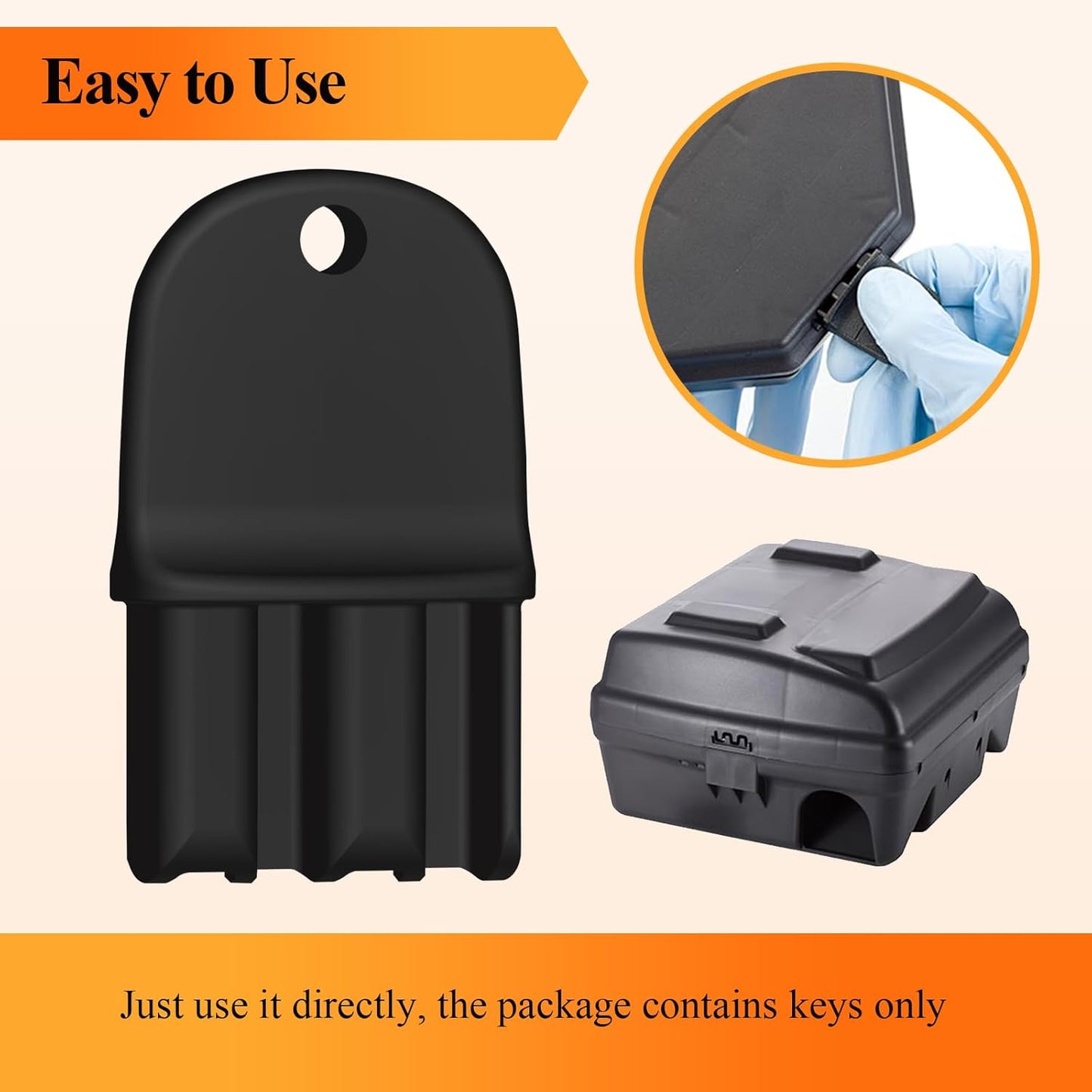 2 Pcs Mouse Station Key Replacement, Fit for Bell Labs Protecta EVO Express, Ambush, Circuit and Protecta EVO Landscape Mouse Stations, in Home&Commercial Environment