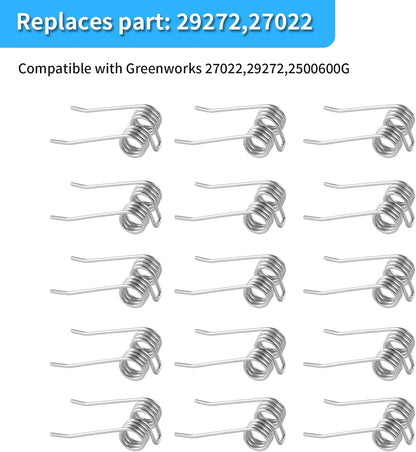 (36 Pack) 29272 Replacement Dethatcher Steel Tines, Compatible with Greenworks 27022 29272 2500600G 10 Amp 14" Corded Dethatcher, Durable Steel Scarifier Tines Parts, Lawn Tractor Attachments Set