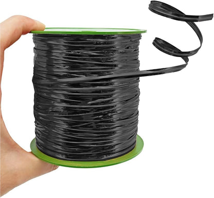 HAHIYO 350Yards/1050Feet/320M Black Metal Twist Ties for Bread Candy Coffee Plant Garden Cellophane Treat Bags Gift Wrapping Plastic Halloween Party Cake and Craft Projects