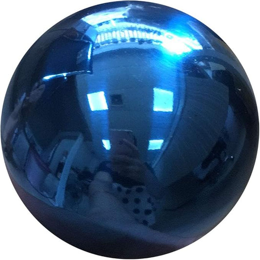 10 inches Gazing Ball,Seamless Blue Stainless Steel Polished Reflective Smooth Mirror Garden Sphere Globe,Props of Photography,Colorful Addition to Any Garden Home