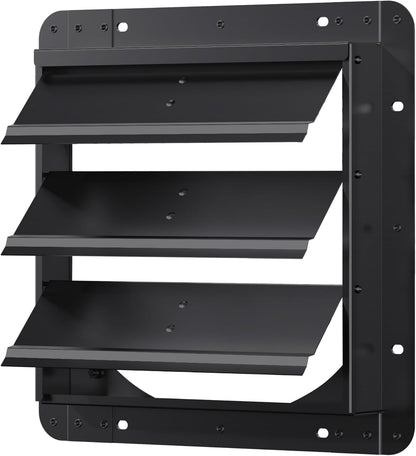 12 Inch Aluminum Automatic Shutter Louver Vent (No Fan Blades and Motor) for Home Attics, Workshops, Barn, Greenhouse