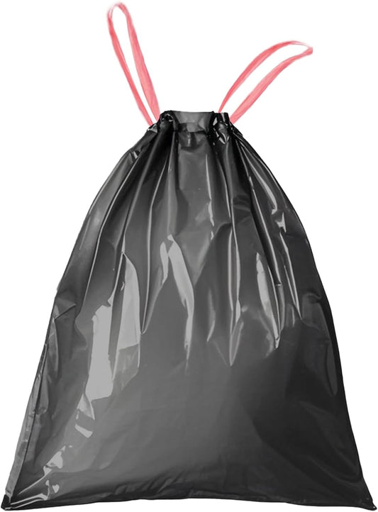 8 Gallon Trash Bags Drawstring, Pack of 40, 8 Gal Garbage Bag, 55x65cm Size, 8.4g/pcs, Unscented