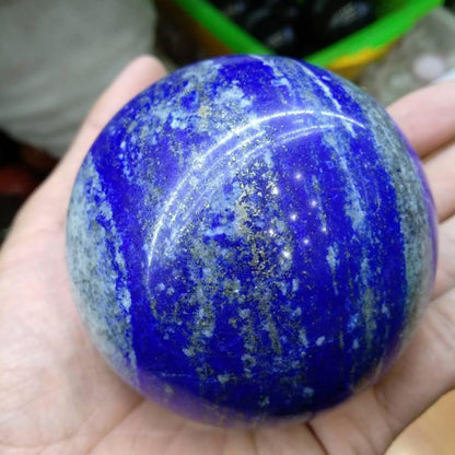4-5cm/1.57-1.96inch Natural Crystal Ball Lapis Lazuli Polished Divination Ball Decorative Sphere Reiki Healing Crystals Ball Healing Stone Crafts (40-50mm, Lapis Lazuli)