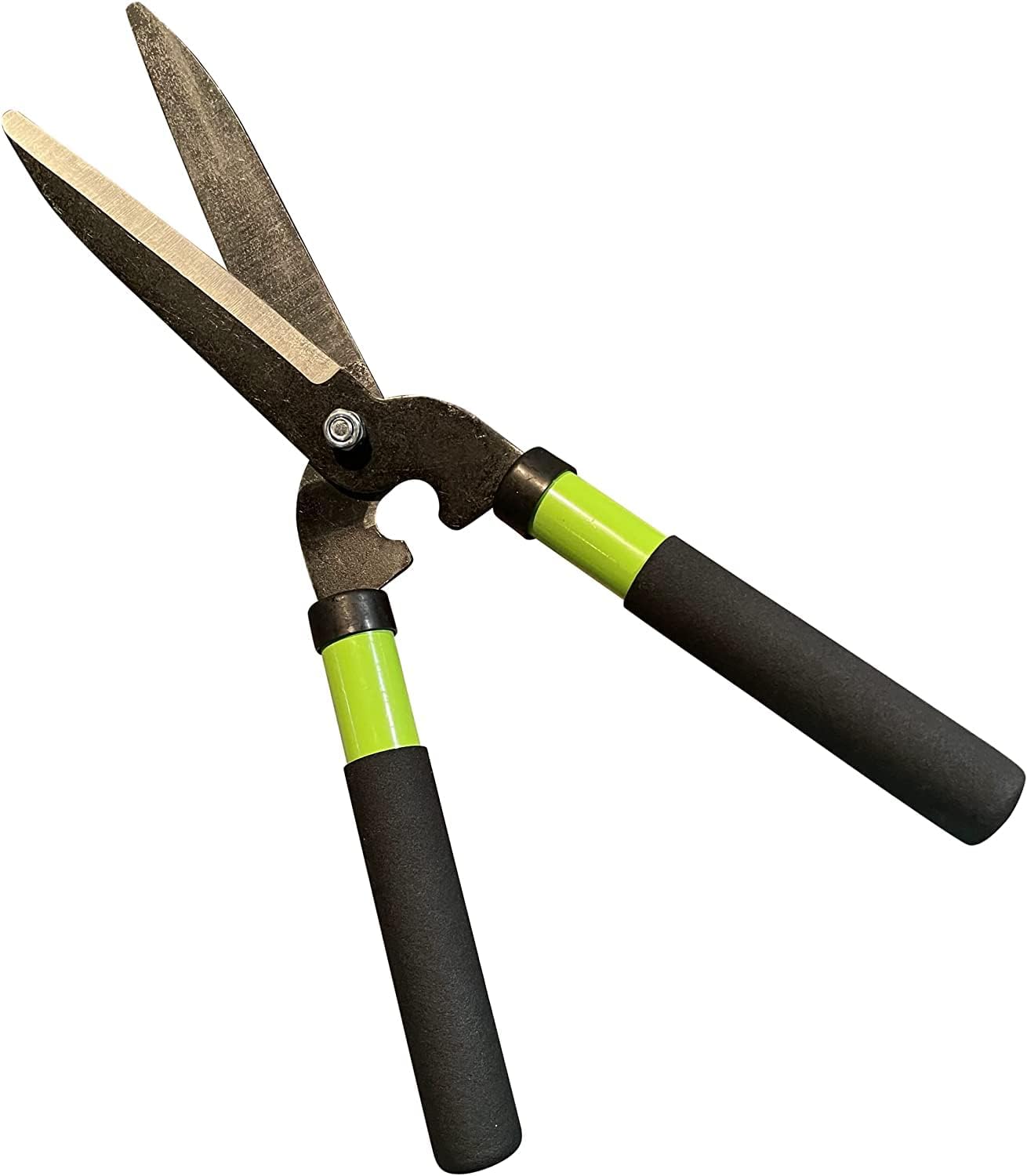 GARDEN GURU Hedge Shears Clippers for Trimming & Shaping Borders, Boxwood, Decorative Shrubs, Bushes, Grass – 15 inch High Carbon Steel Gardening Hedge Clippers & Shears with Comfort Grip Handles (2)