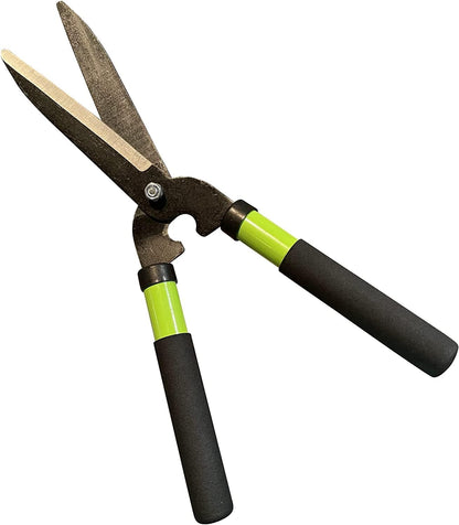 GARDEN GURU Hedge Shears Clippers for Trimming & Shaping Borders, Boxwood, Decorative Shrubs – 15 inch High Carbon Steel Gardening Hedge Clippers & Shears with Comfort Grip Handles - 1 Case (10 Pcs)