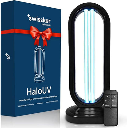Swissklip HaloUV, Mold Remover, Home Disinfection Device, Dust Mites Remover, UV Light Sanitizer, Ultraviolet Sanitizer for Home, Room & Kitchen, Ultraviolet Light with 4 Speed Timings