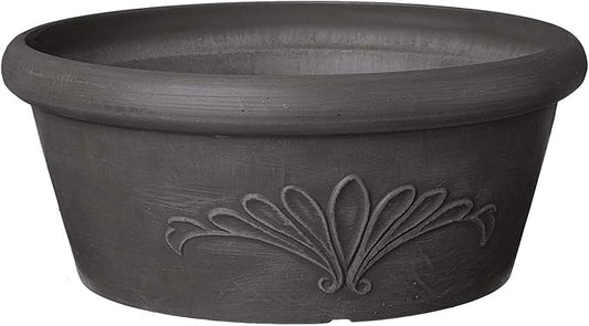 Arcadia Garden Products PSW TA20DC Bulb Pan, 8 by 3-Inch, Dark Charcoal, 8"x3"