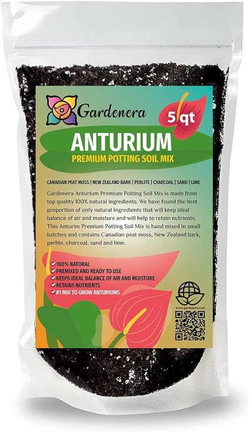 Anthurium Potting Soil - Support The Resilience and Growth of Your Plants - 5 QUARTS
