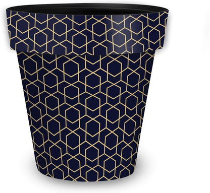 Briarwood Lane Blue Geometric Small Planter