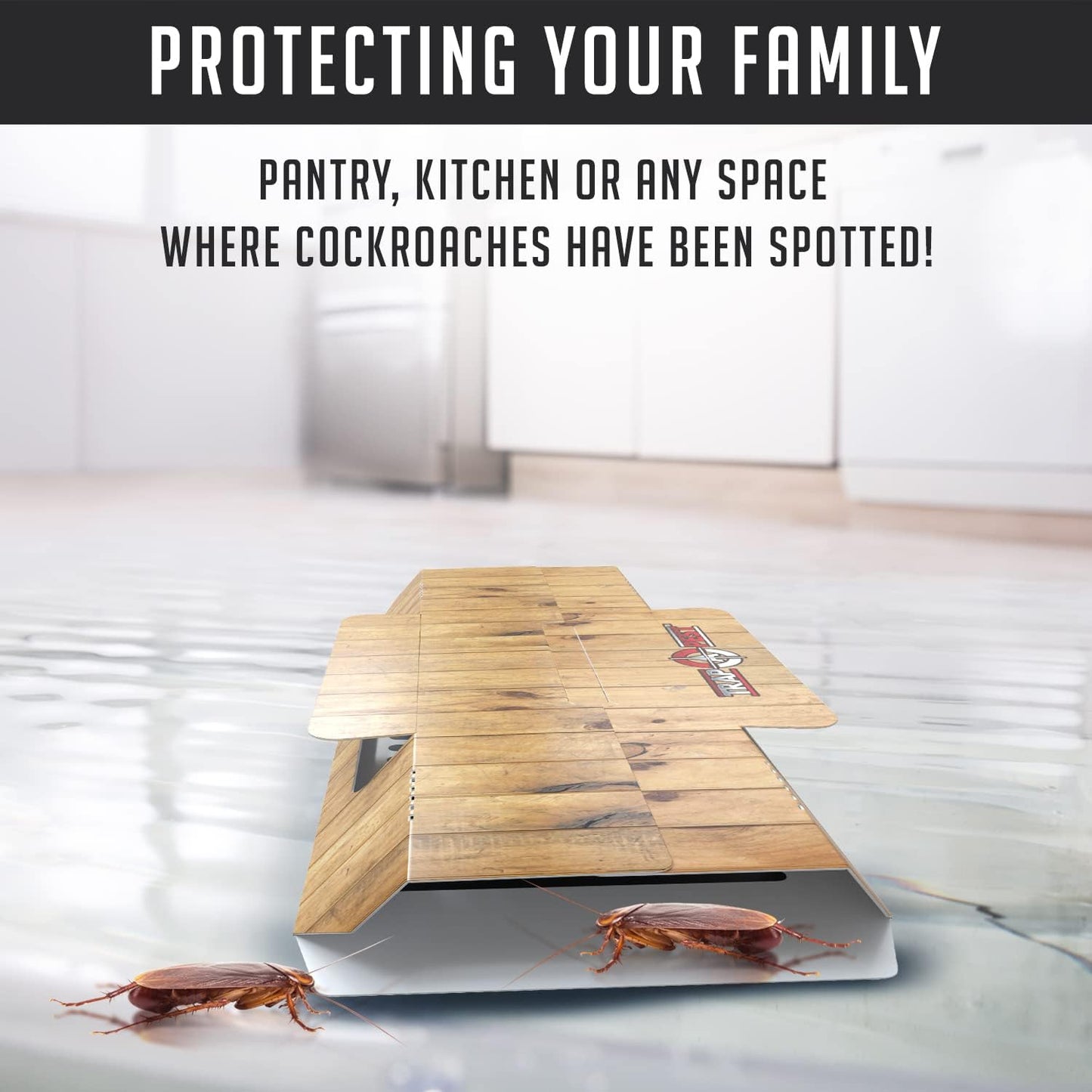 Roach Traps Indoor Sticky (36 Pack) - Glue Traps for Roaches Bug Traps with Roach Bait Traps - Long Lasting Non-Toxic Children and Pet Friendly - Trap a Pest